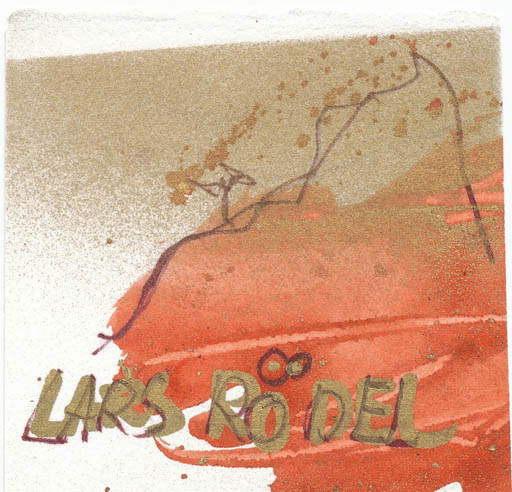 Exlibris by Erik Skjoldborg from Denmark for Lars Rödel - Abstract 