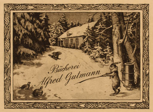 Exlibris by ? Unbekannt from Unknown for Alfred Gutmann - 