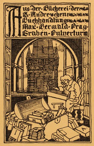 Exlibris by ? Unbekannt from Unknown for Buchhandlung Andresche - Book Interior 
