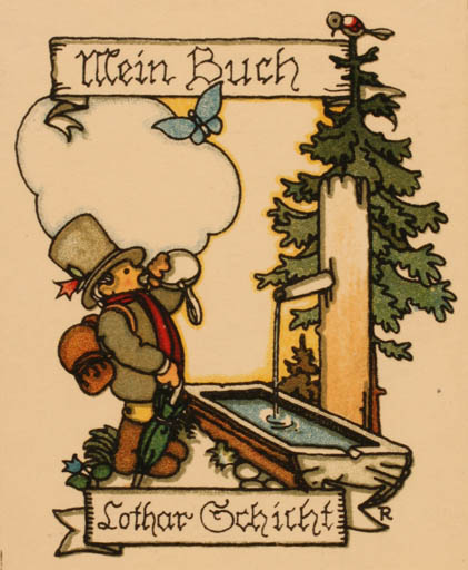 Exlibris by ? Unbekannt from Unknown for Lothar Schicht - 