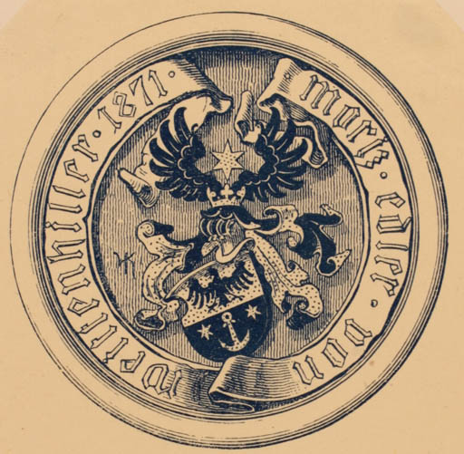 Exlibris by ? Unbekannt from Unknown for Moritz von Weittenhiller - Heraldry 